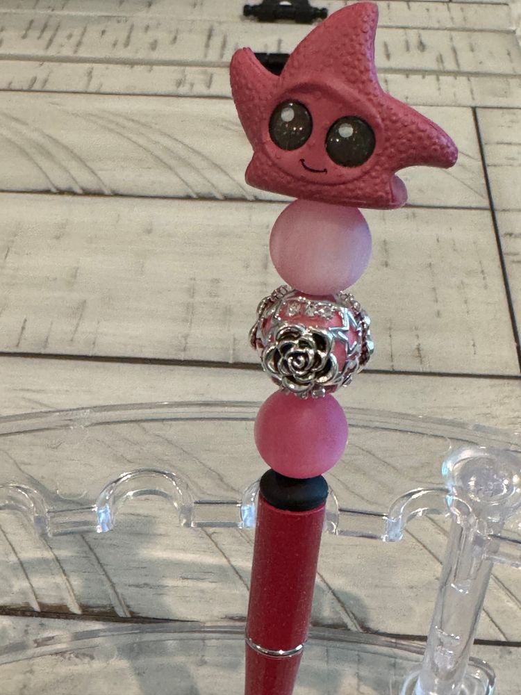 Cute Peach beaded Pen