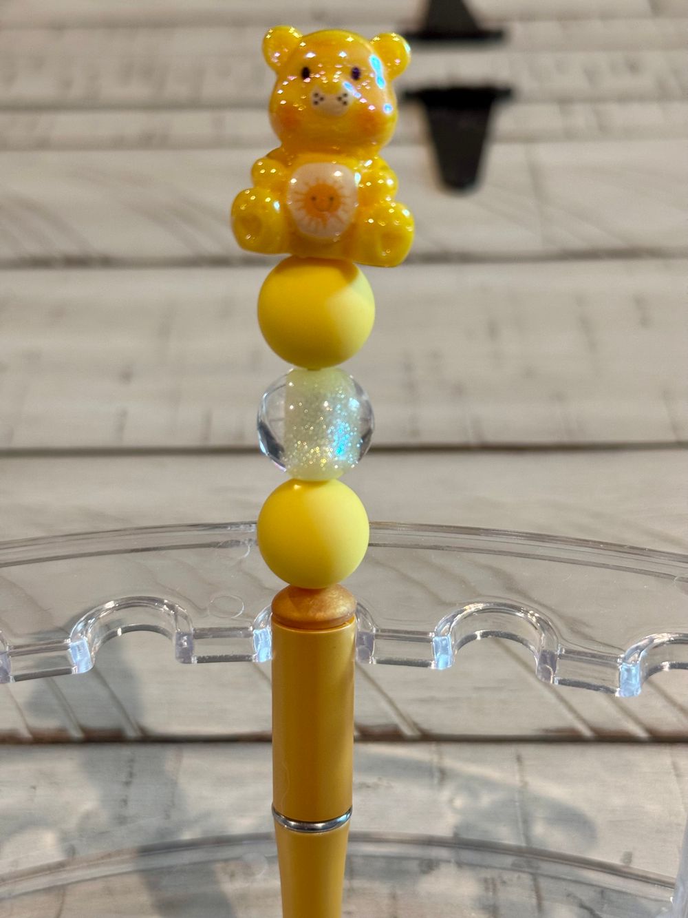 Sunshine Bear Beaded Pen