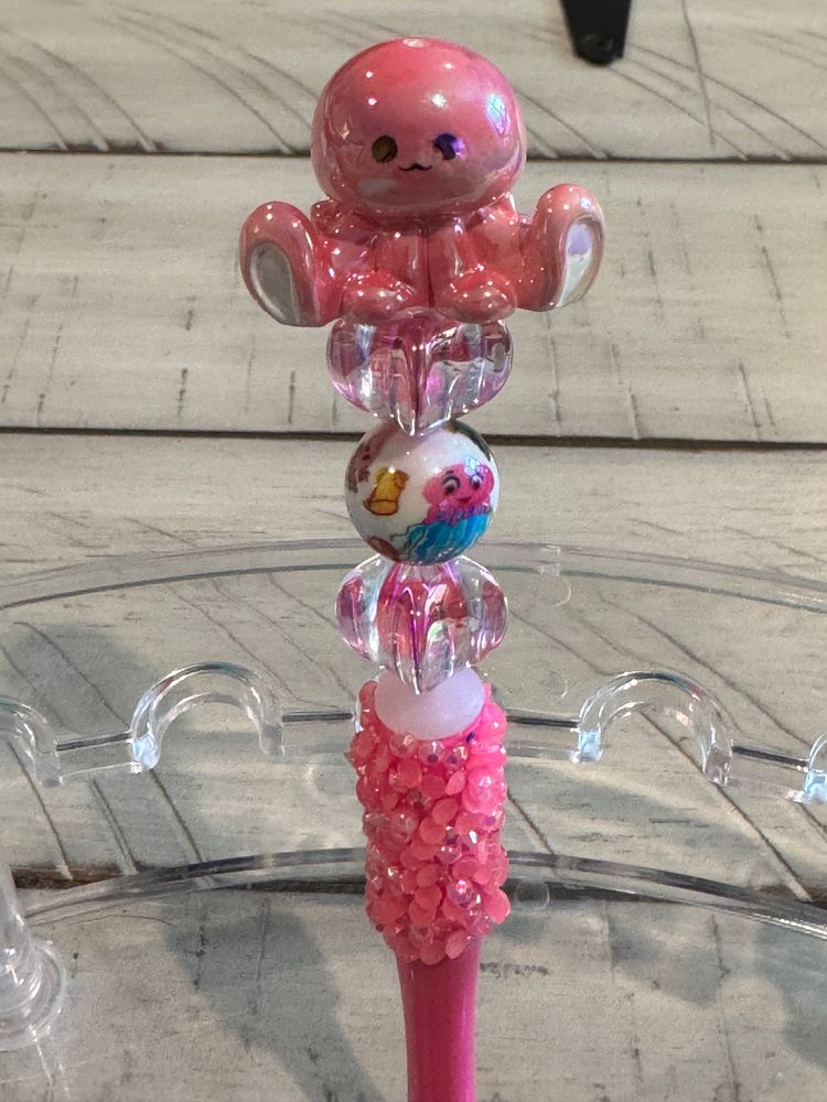 Cute Octopus beaded pen