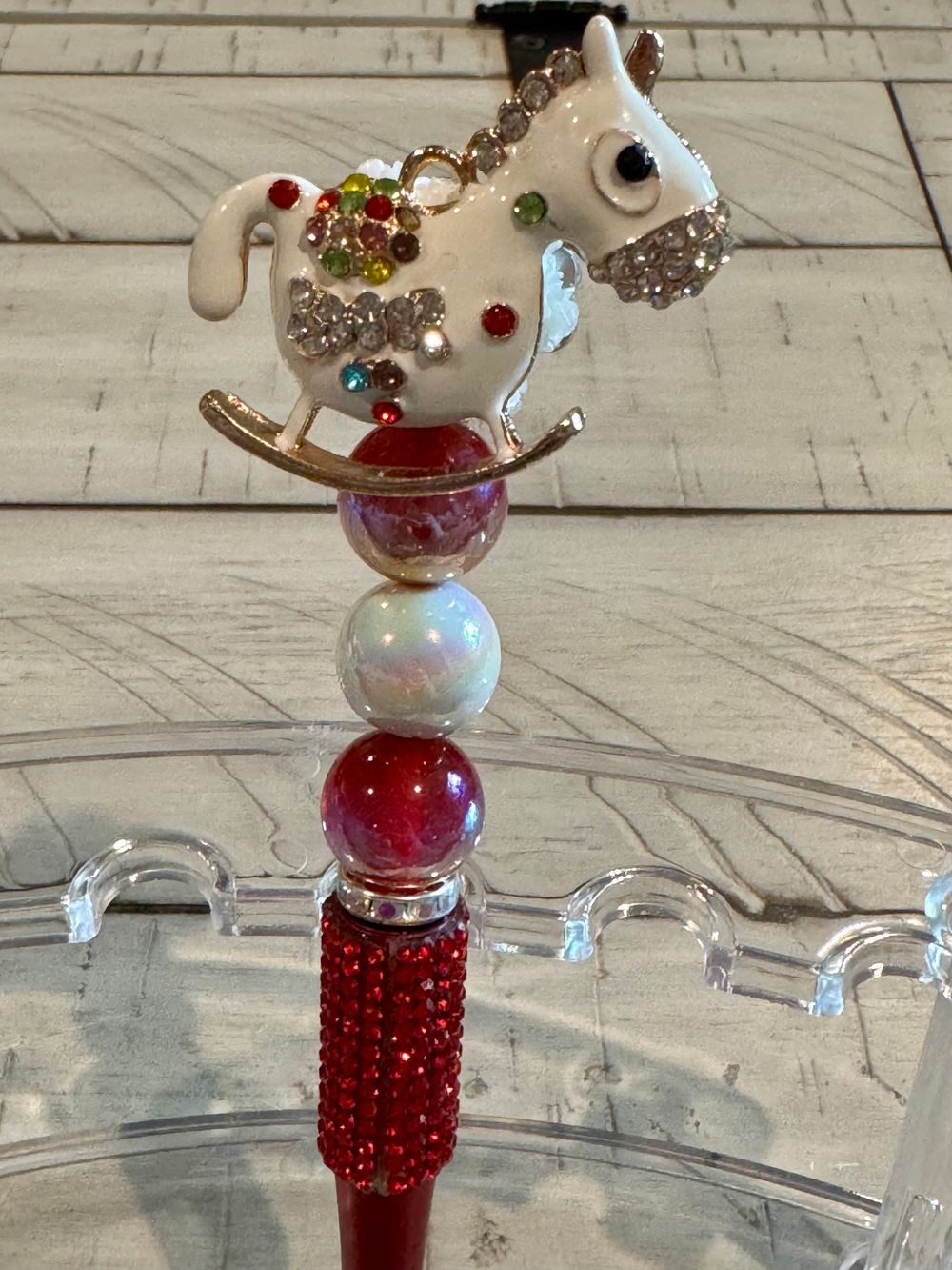 Rocking Horse Beaded Pen