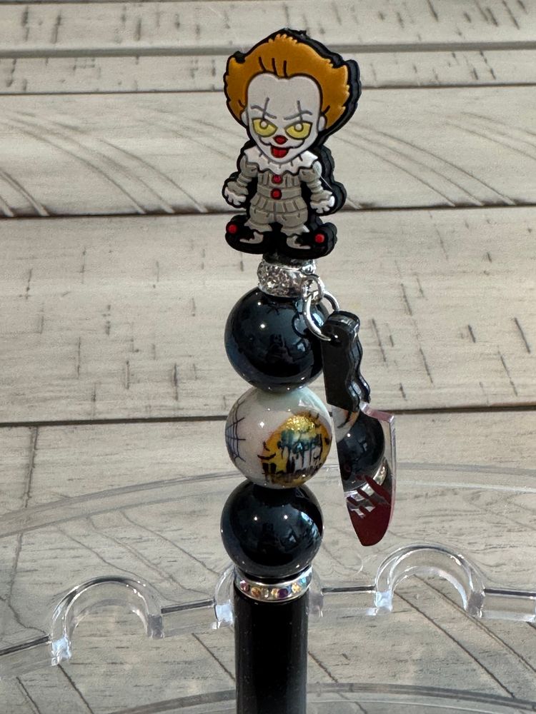 Pennywise Halloween Beaded Pen