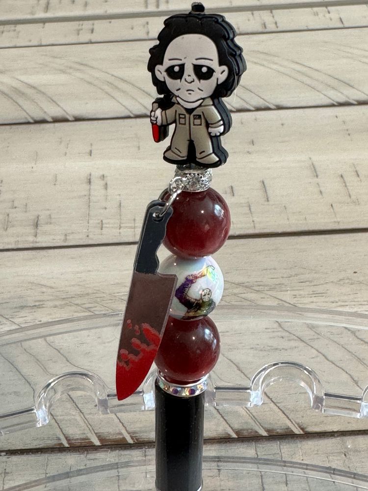 Michael Myers Halloween Beaded Pen