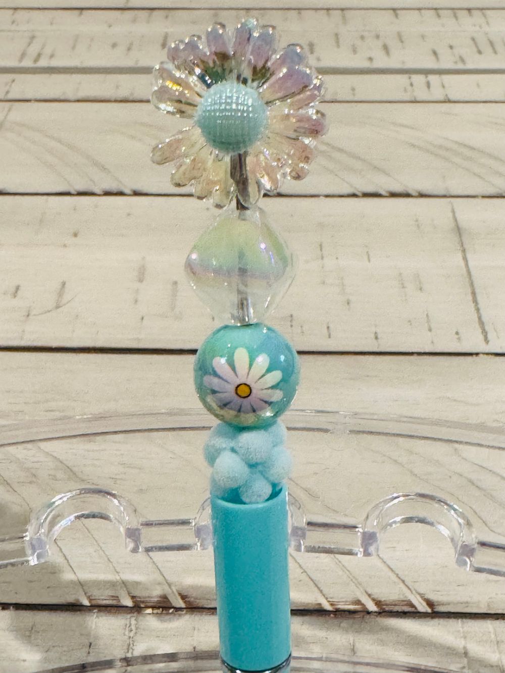  Blue Daisy Beaded Pen