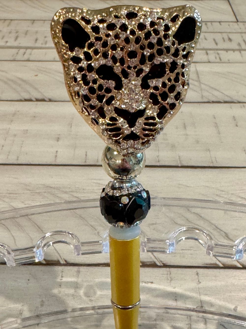 Gorgeous Leopard Beaded Pen