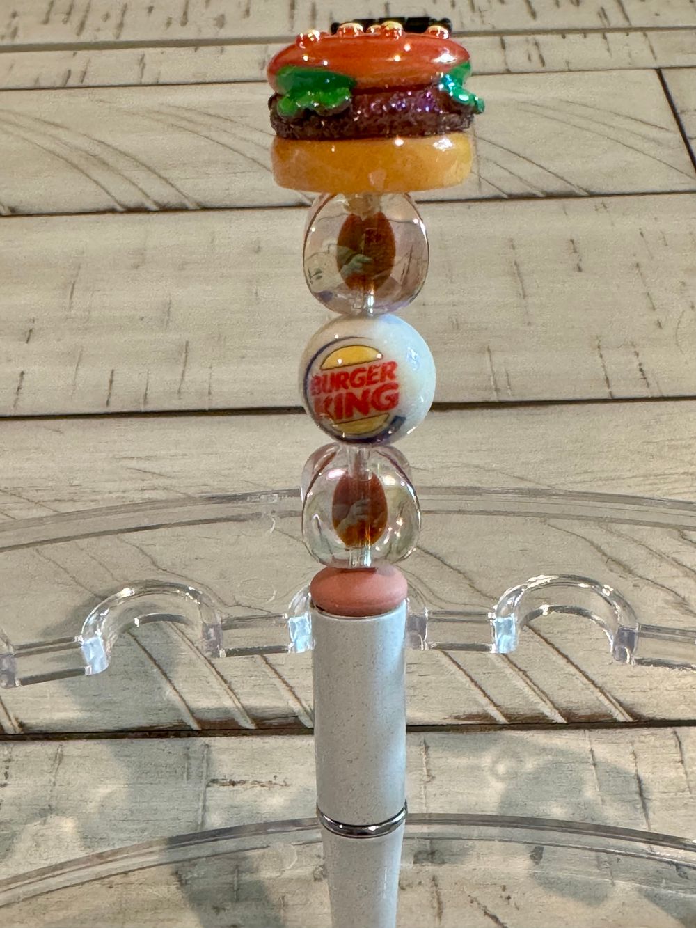 Hamburger Beaded Pen